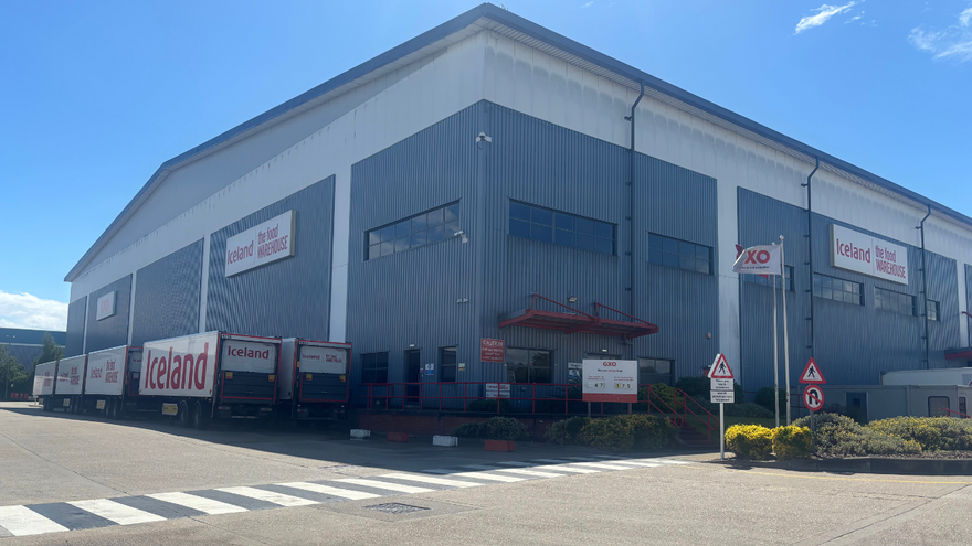 A picture of GXO's Iceland distribution centre in Enfield where Mencap is delivering a supported internship programme.